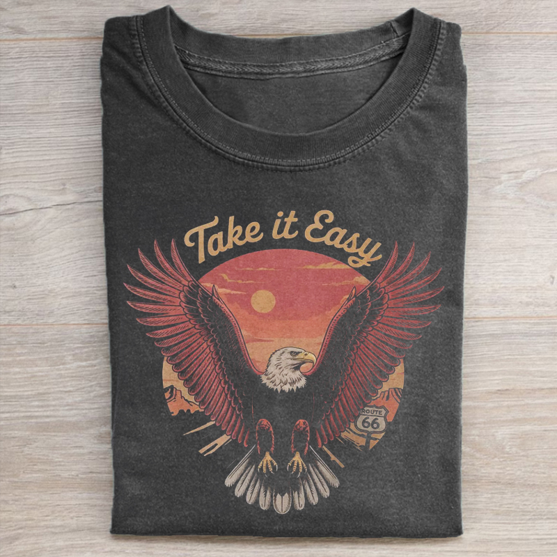 Vintage Rock Band Style  Eagle T-shirt