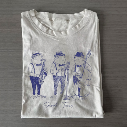 Vintage Jazz Frog T-shirt