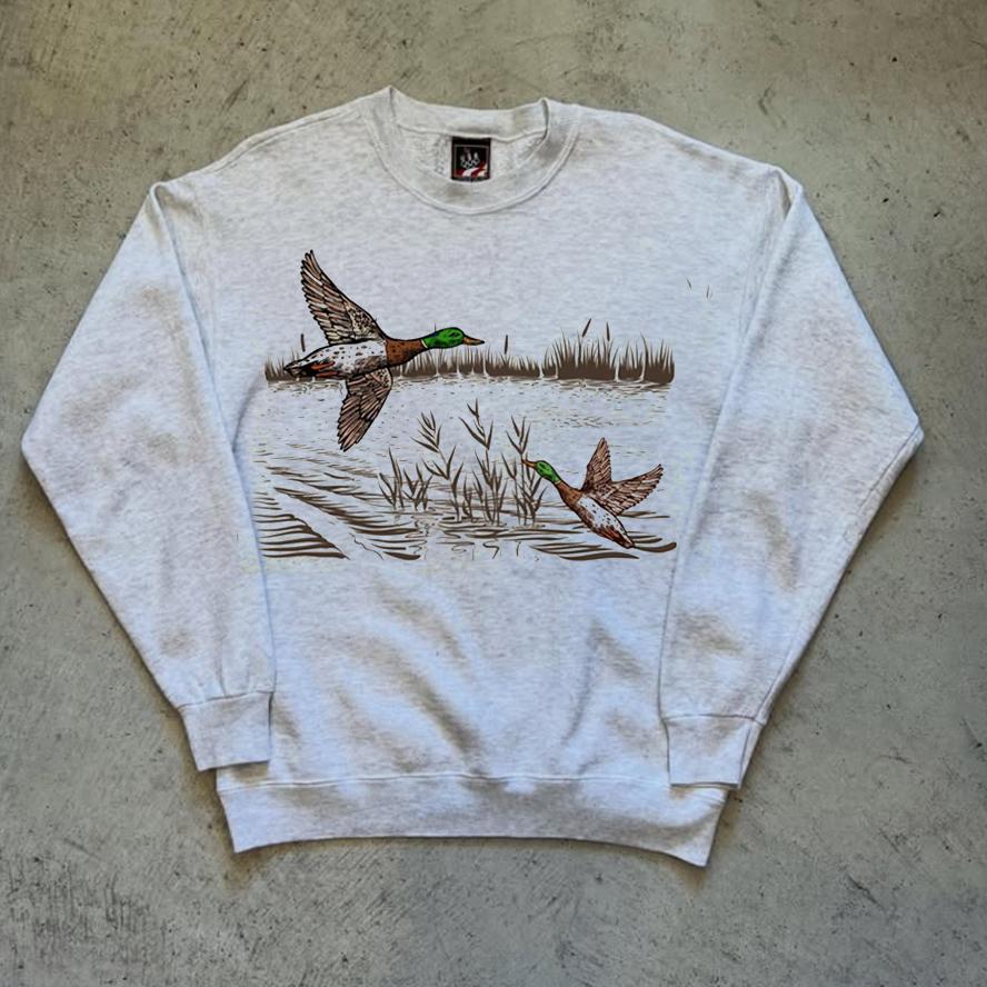 Retro Mallard Ducks Fall Sweatshirt