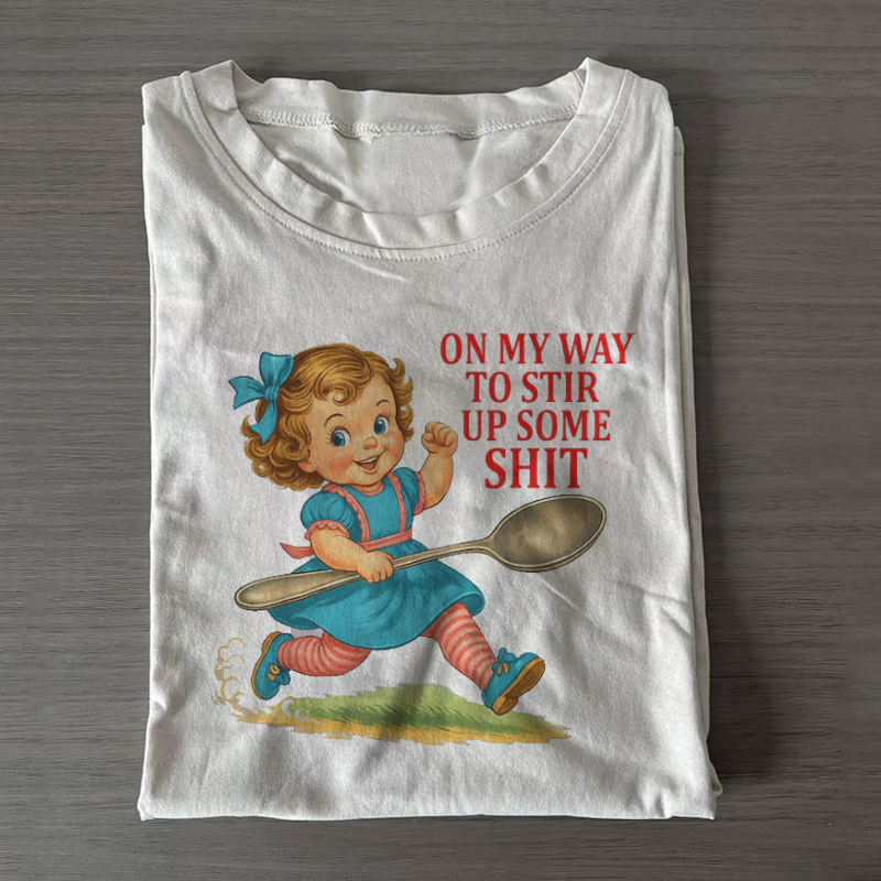 Funny Sarcastic Retro Girl T-shirt