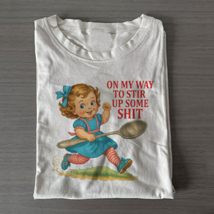 Funny Sarcastic Retro Girl T-shirt