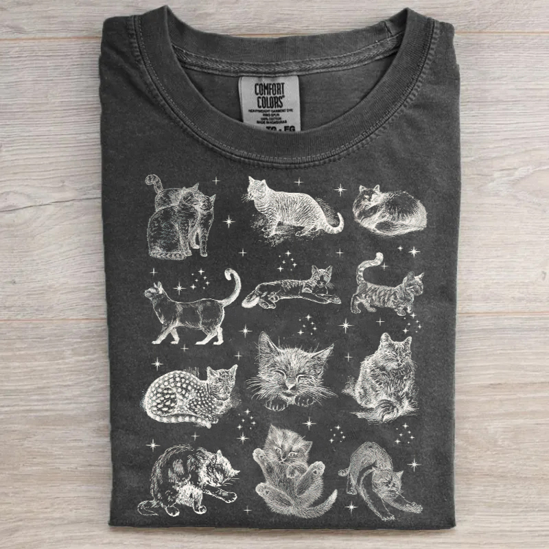 Cats 90s Vintage Style T-shirt