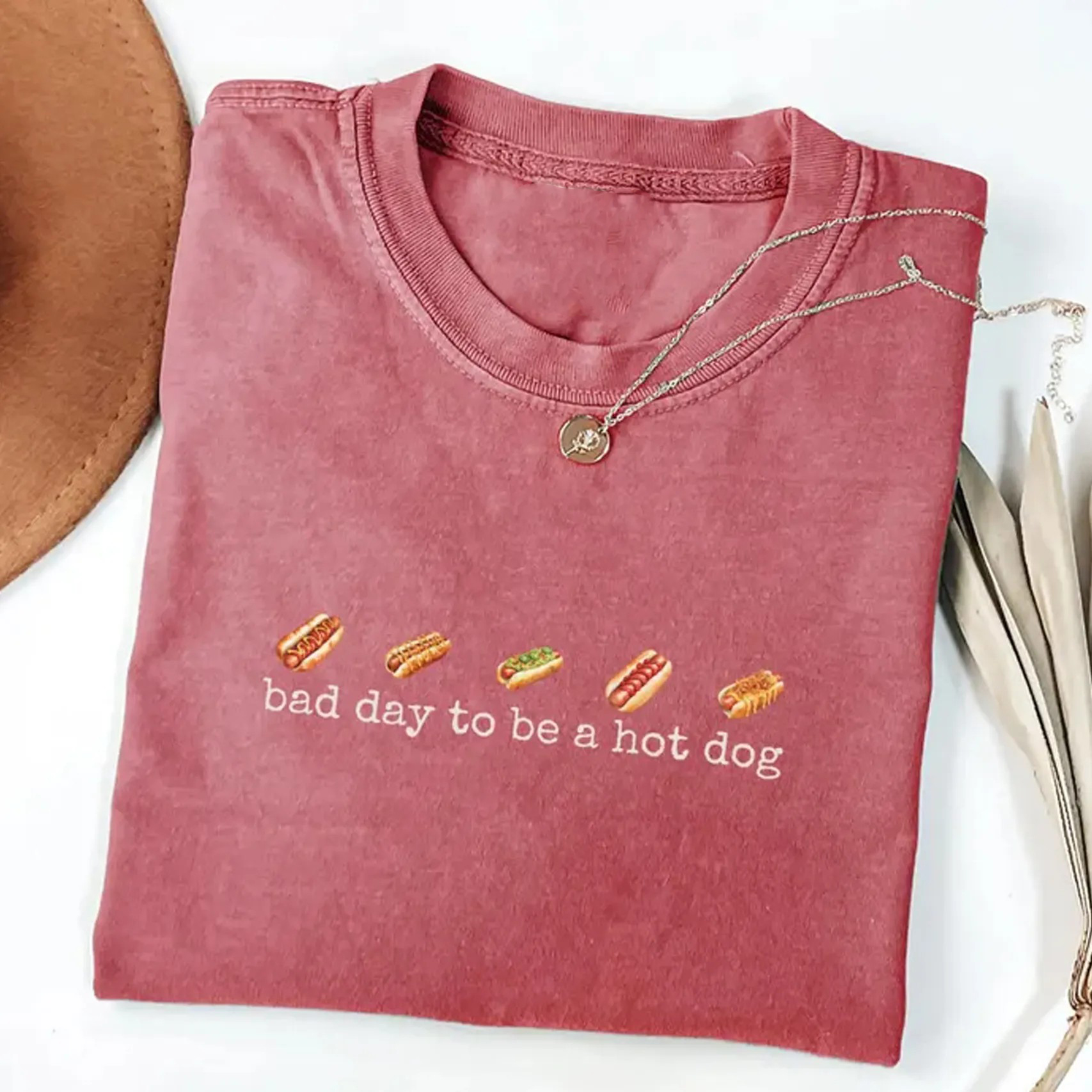 thumbnail image 2 of It's A Bad Day To Be A Hot Dog | Short Sleeve Shirt - UK 2 of 11