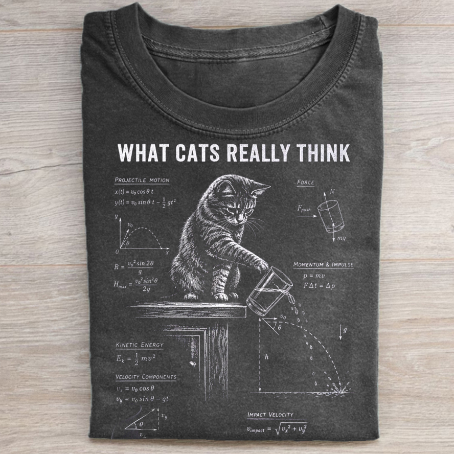 Funny Cat Physics T-shirt