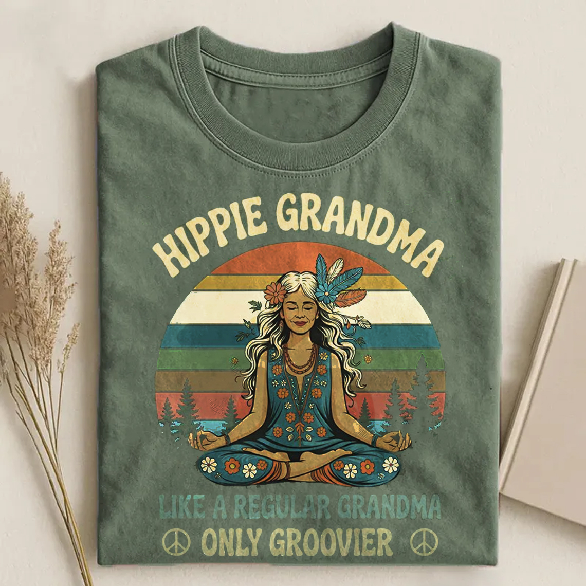 Groovy Hippie Grandma T-shirt