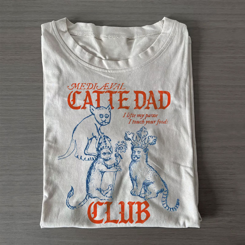 Medieval Cat Dad T-Shirt