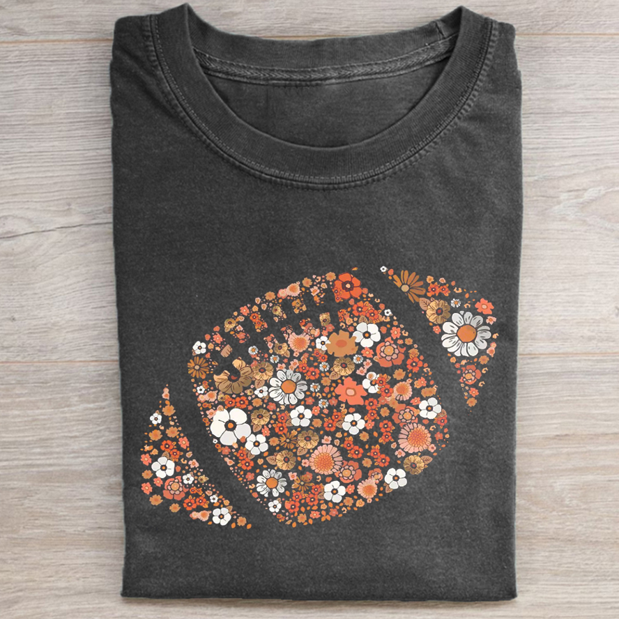 Floral Football T-shirt