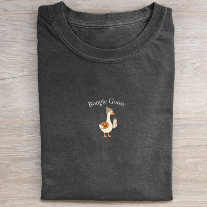 Bougie Goose Wearing Beanie Hat Halloween T-shirt