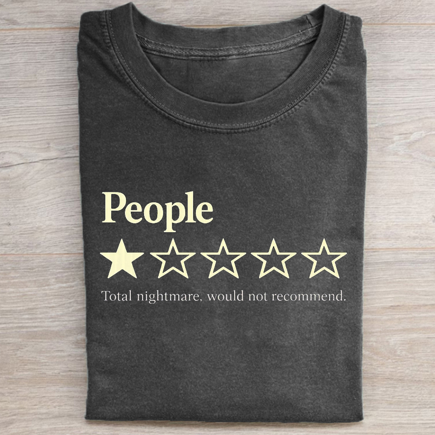 Funny People One Star Review T-shirt