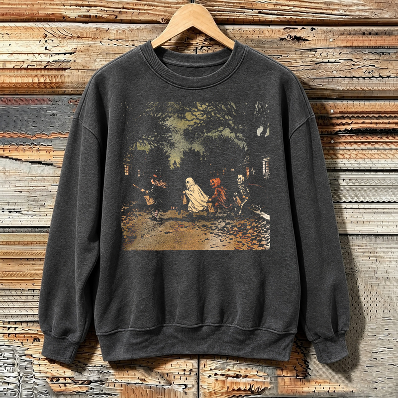 Vintage Gothic Halloween Sweatshirt