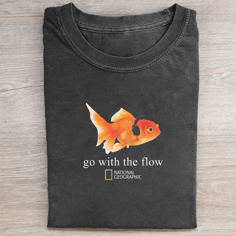 Go With The Flow Goldfish T-shirt
