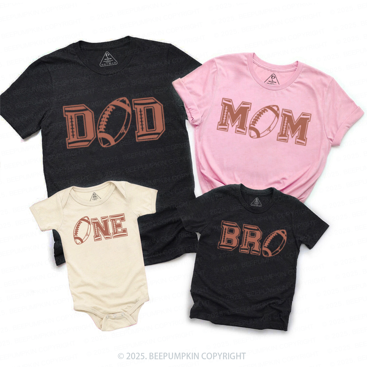 One Year Down Family Matching Tees Beepumpkin