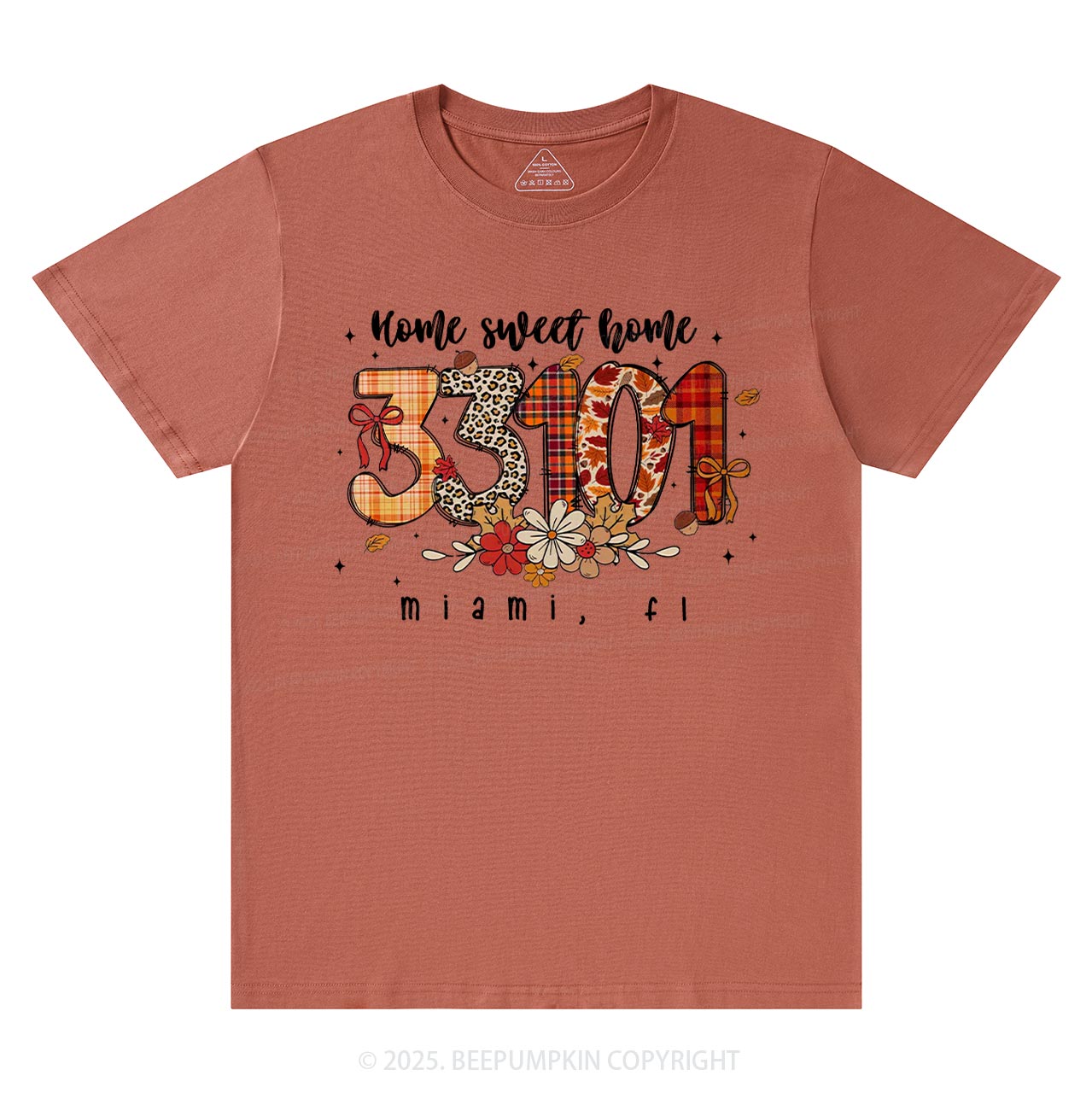 Personalized Fall Zip Code Doodle T-Shirts Beepumpkin