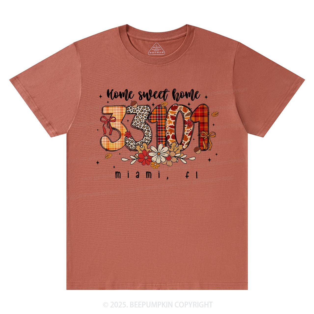 Personalized Fall Zip Code Doodle T-Shirts Beepumpkin