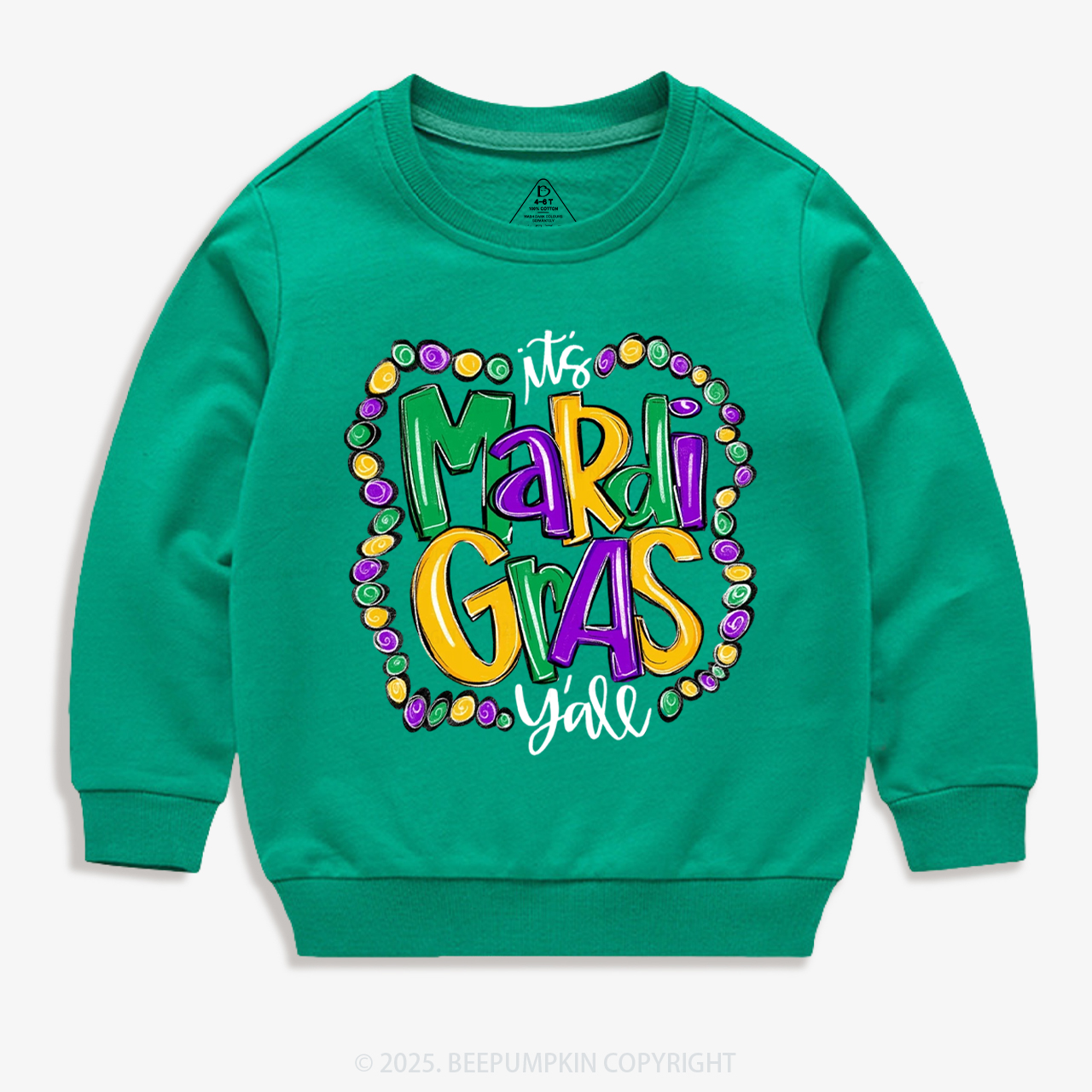 It's Mardi Gras Y'all Kid's Sweatshirt