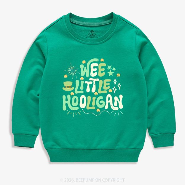 Wee Little Hooligan St. Patrick's Day Kid's Sweatshirt
