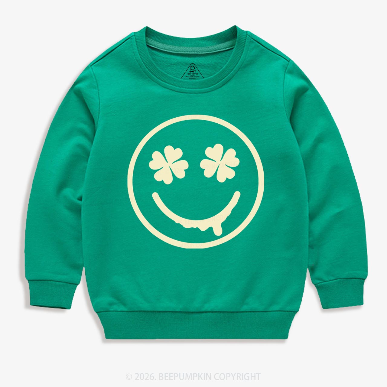 Happy Earth St.Patricks Day Kids Sweatshirt
