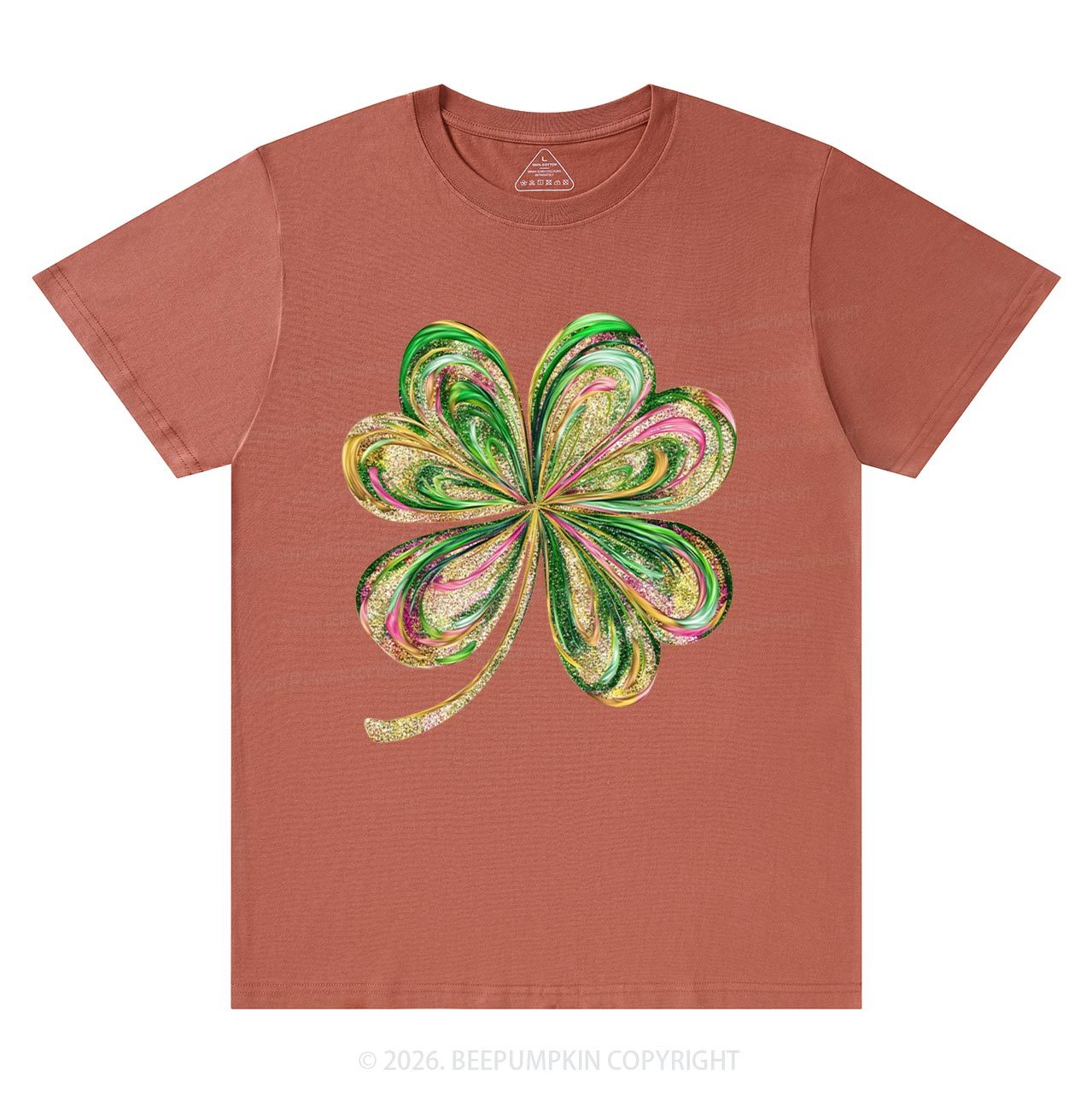 Retro Lucky Shamrock St Patrick's Day T-Shirts Beepumpkin