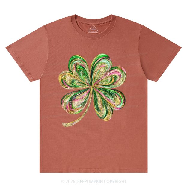 Retro Lucky Shamrock St Patrick's Day T-Shirts Beepumpkin