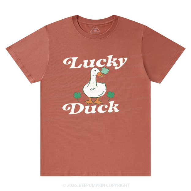 Lucky Duck St Patrick's Day T-Shirts Beepumpkin