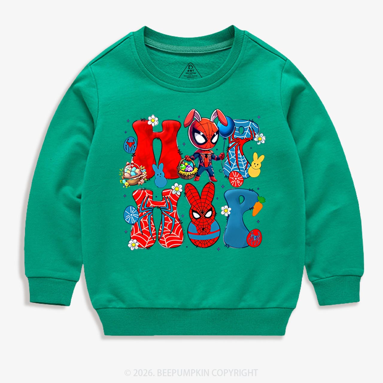Cartoon Easter Bunny Kid's Sweatshirt