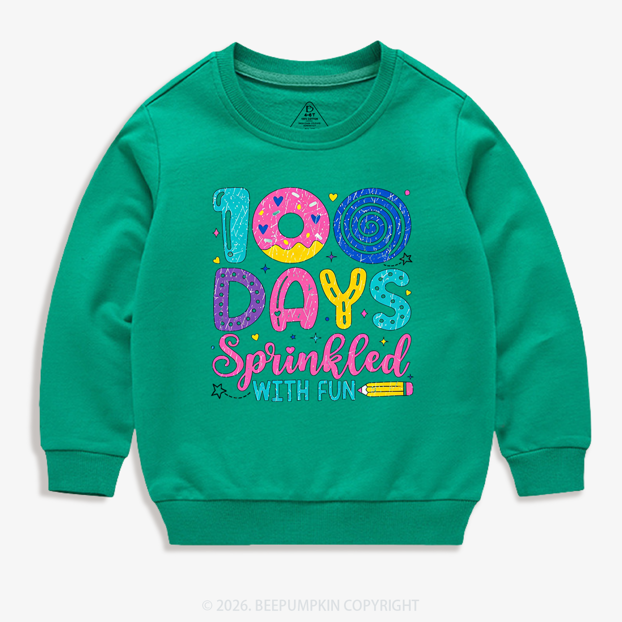 100 Days Sprinkled With Fun Toddler&Kid's Sweatshirt