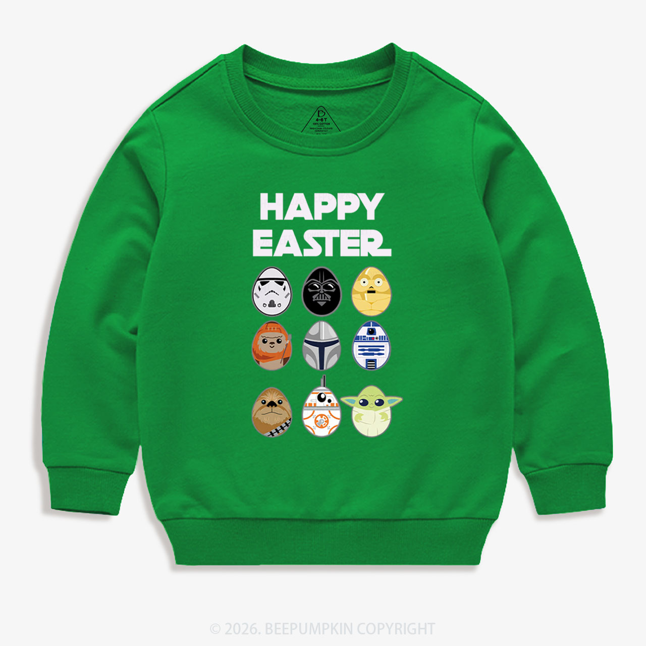 Easter Funny Trooper Eggpire Kid's Sweatshirt