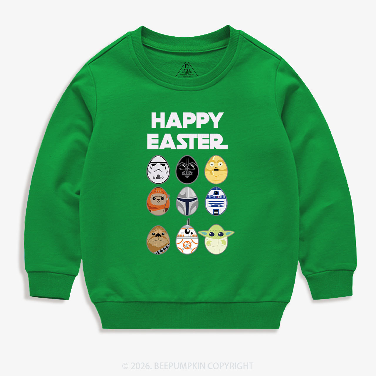 Easter Funny Trooper Eggpire Kid's Sweatshirt