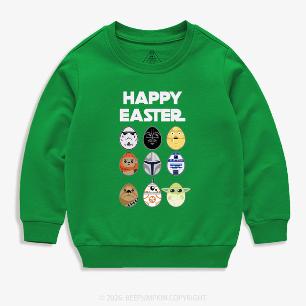 Easter Funny Trooper Eggpire Kid's Sweatshirt