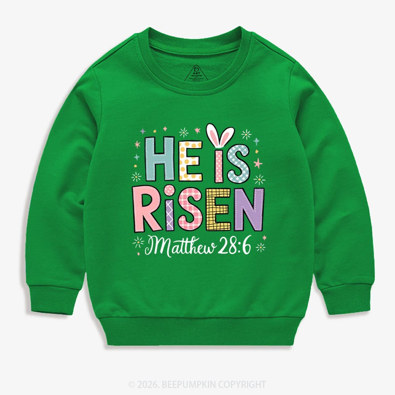 He is Risen Easter Joy Kid's Sweatshirt