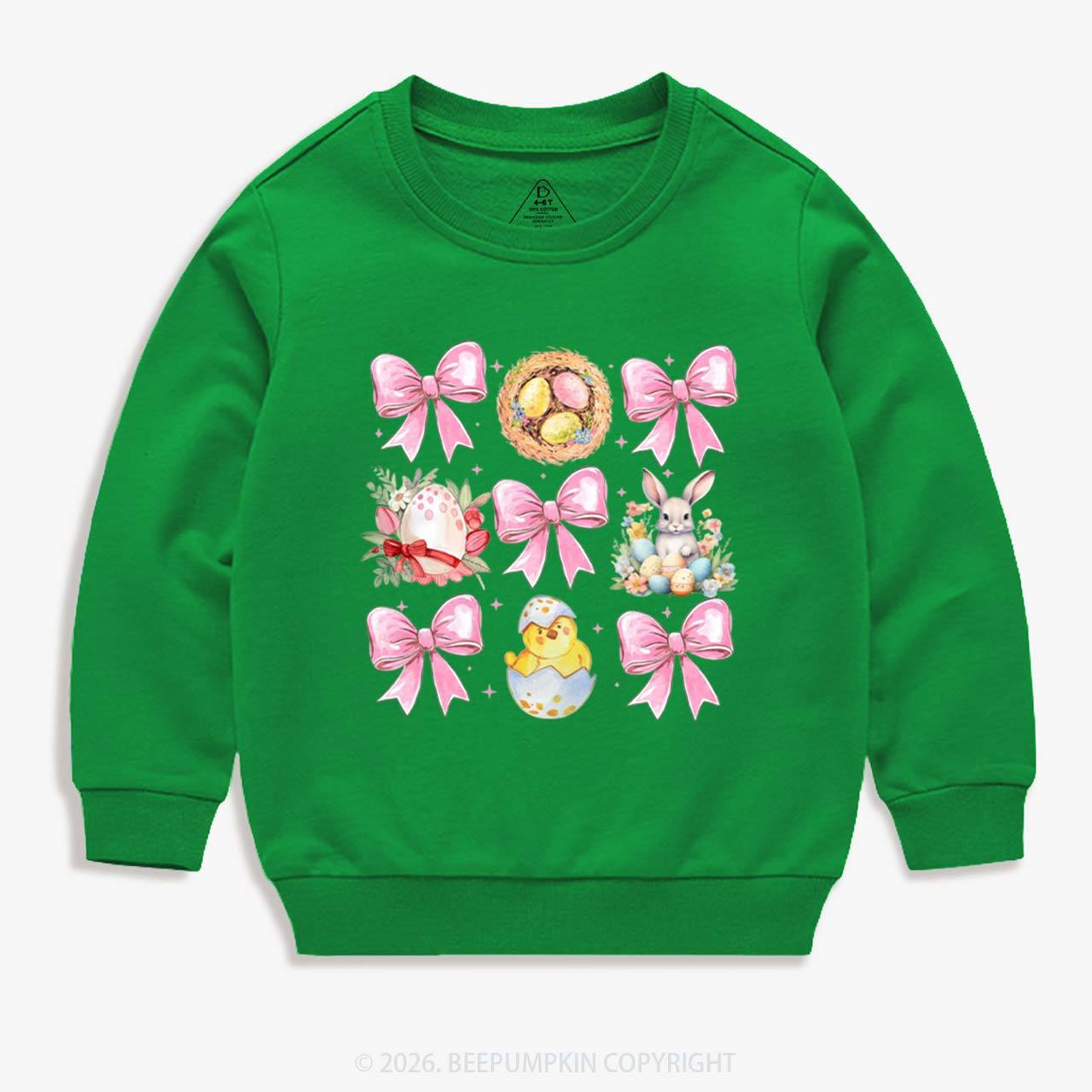 Bloom & Bunny Delight Kid's Sweatshirt