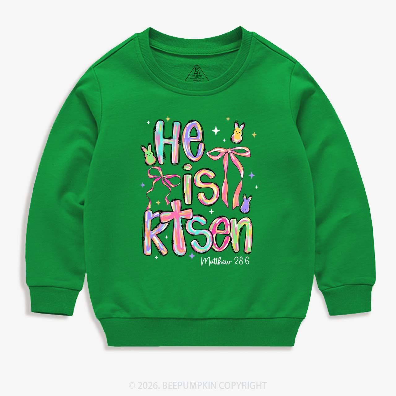 Risen In Color  Candy Bunny Kid's Sweatshirt