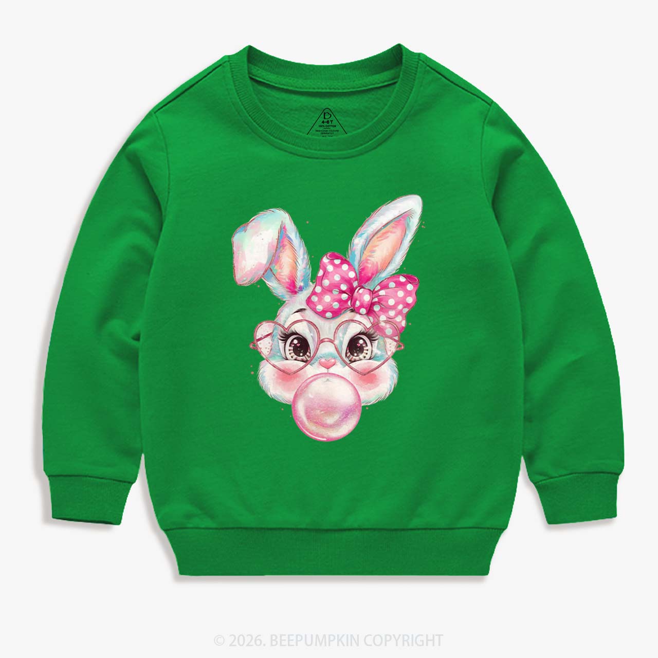 Sassy Bunny Bubble Kid's Sweatshirt