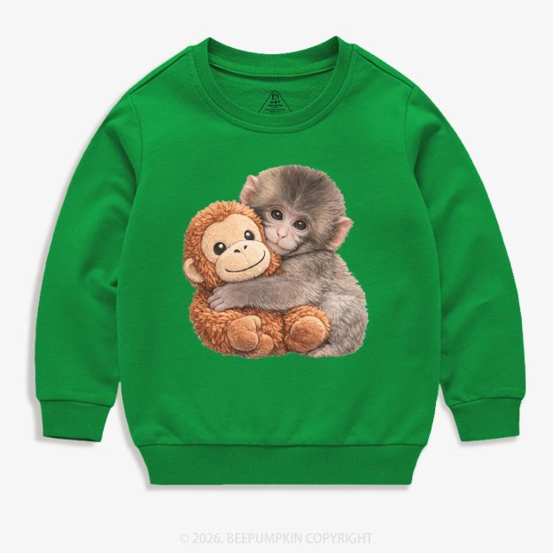 Punch The Monkey Kid's Sweatshirt