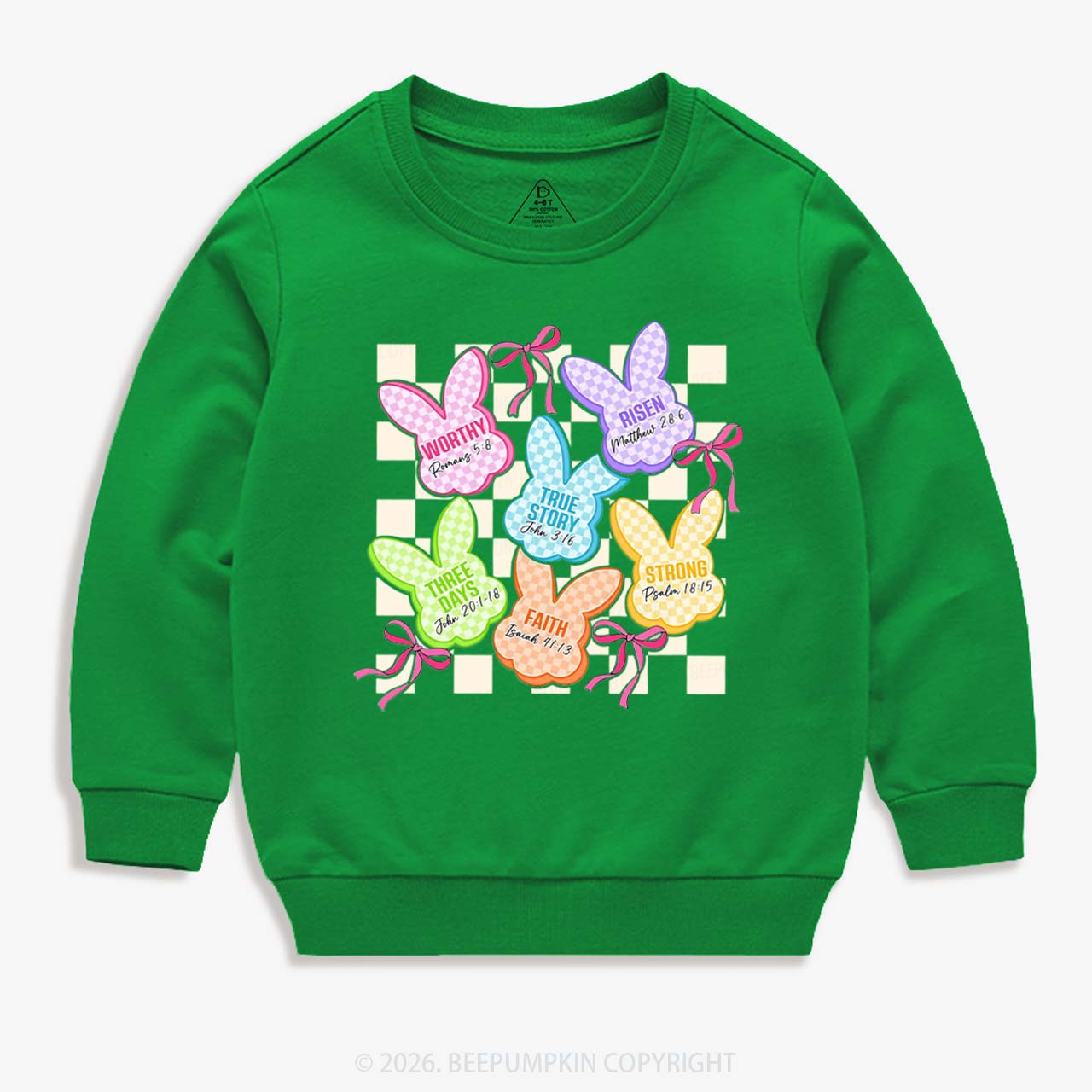 Christian Bunny A Lot Can Happen In Three Days Kid's Sweatshirt