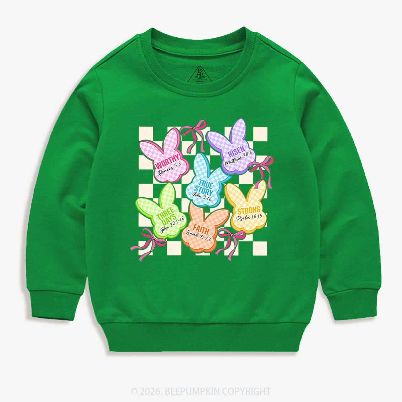 Christian Bunny A Lot Can Happen In Three Days Kid's Sweatshirt