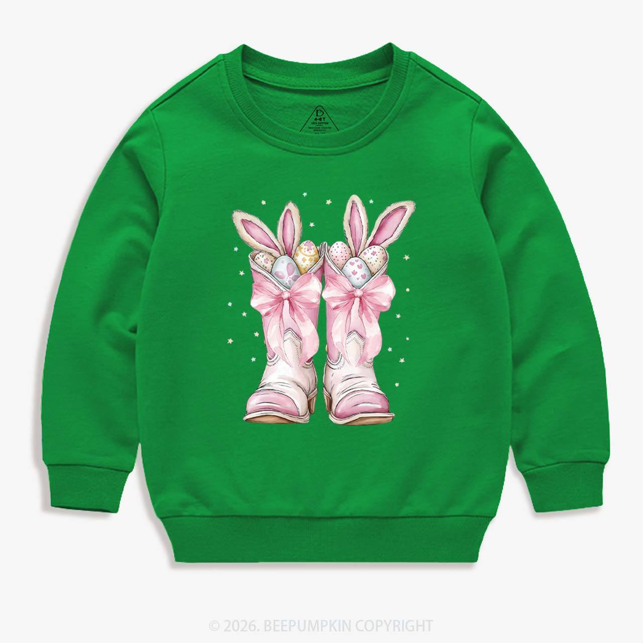 Howdy Easter Bunny Kid's Sweatshirt