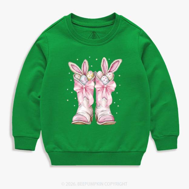 Howdy Easter Bunny Kid's Sweatshirt