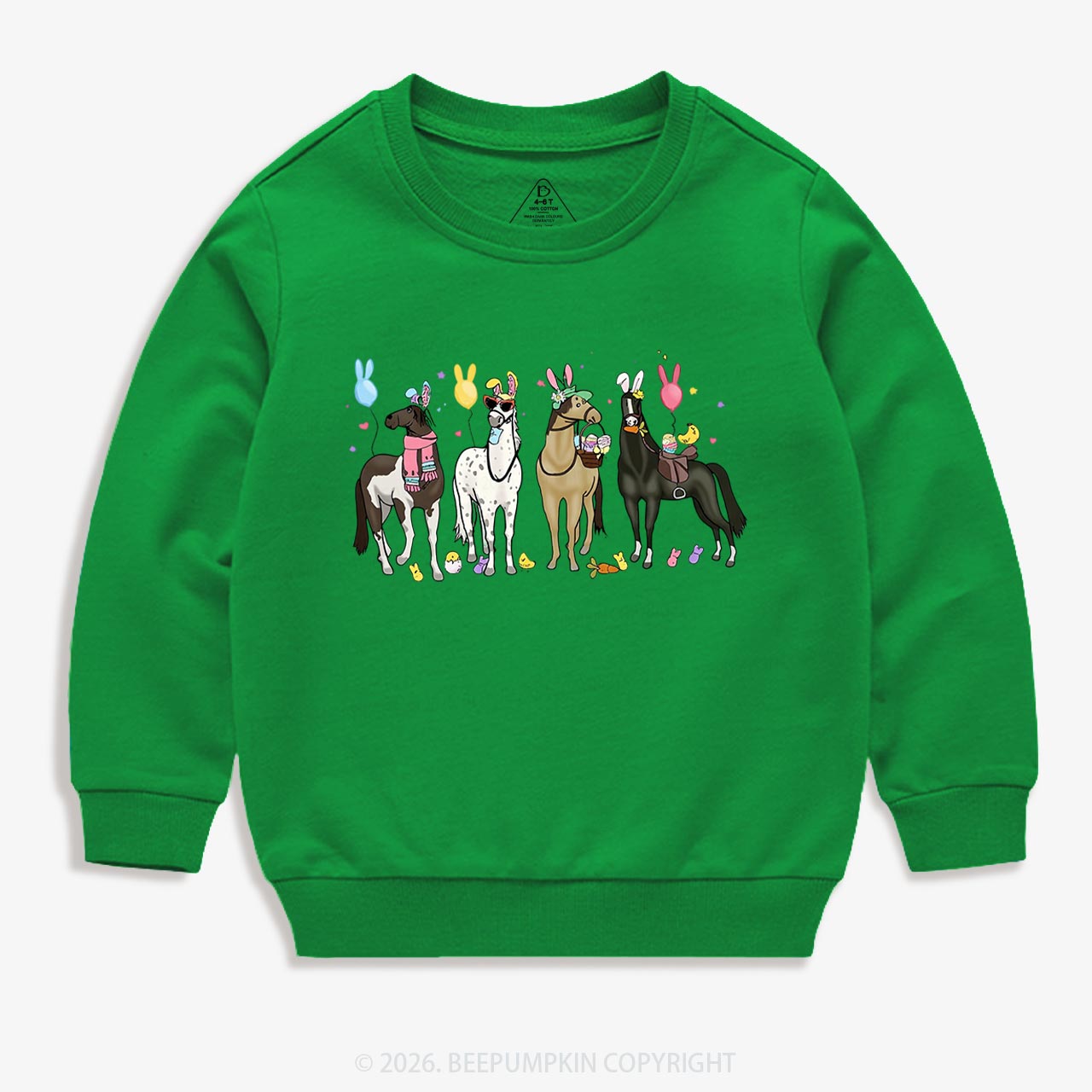 Funny Horse Easte Toddler&Kid's Sweatshirt