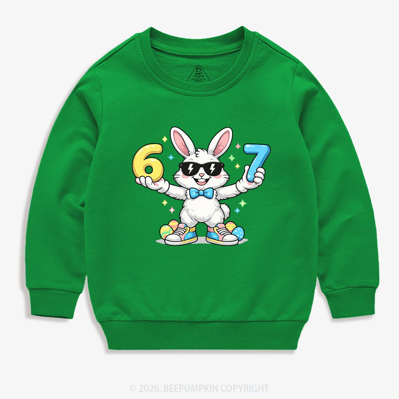 Hip‑Hop 67 Bunny Toddler&Kid's Sweatshirt