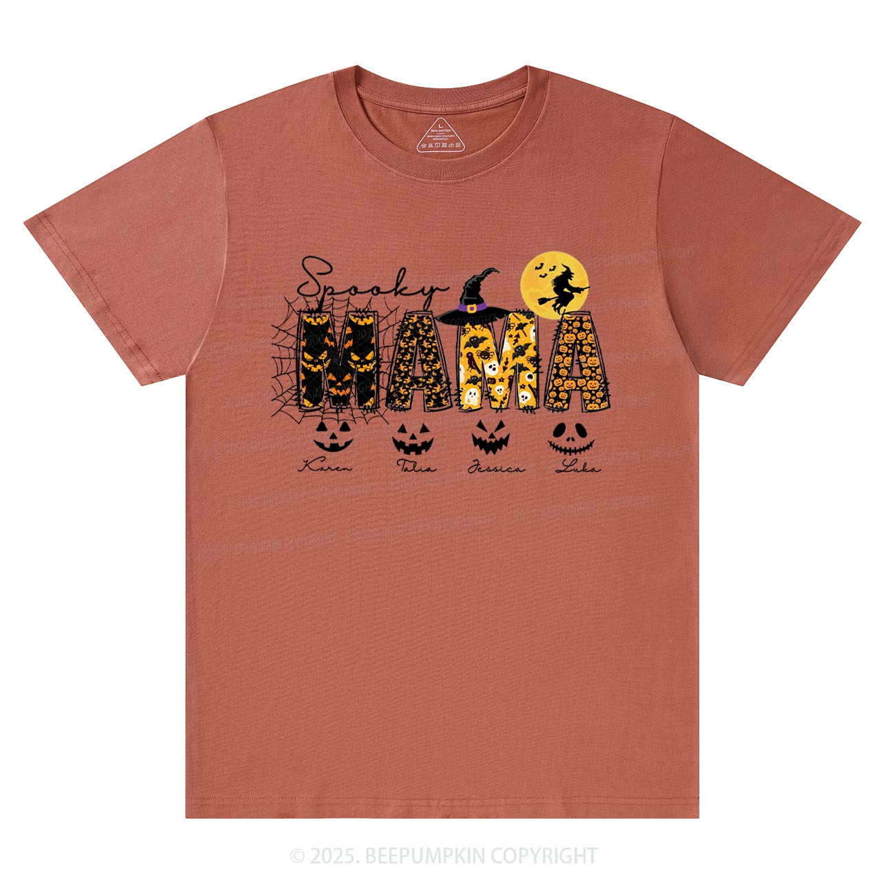 Personalized Spooky Mama T-Shirts Beepumpkin