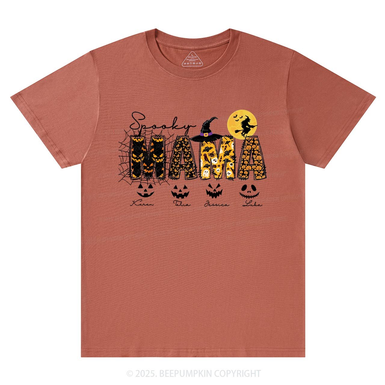 Personalized Spooky Mama T-Shirts Beepumpkin