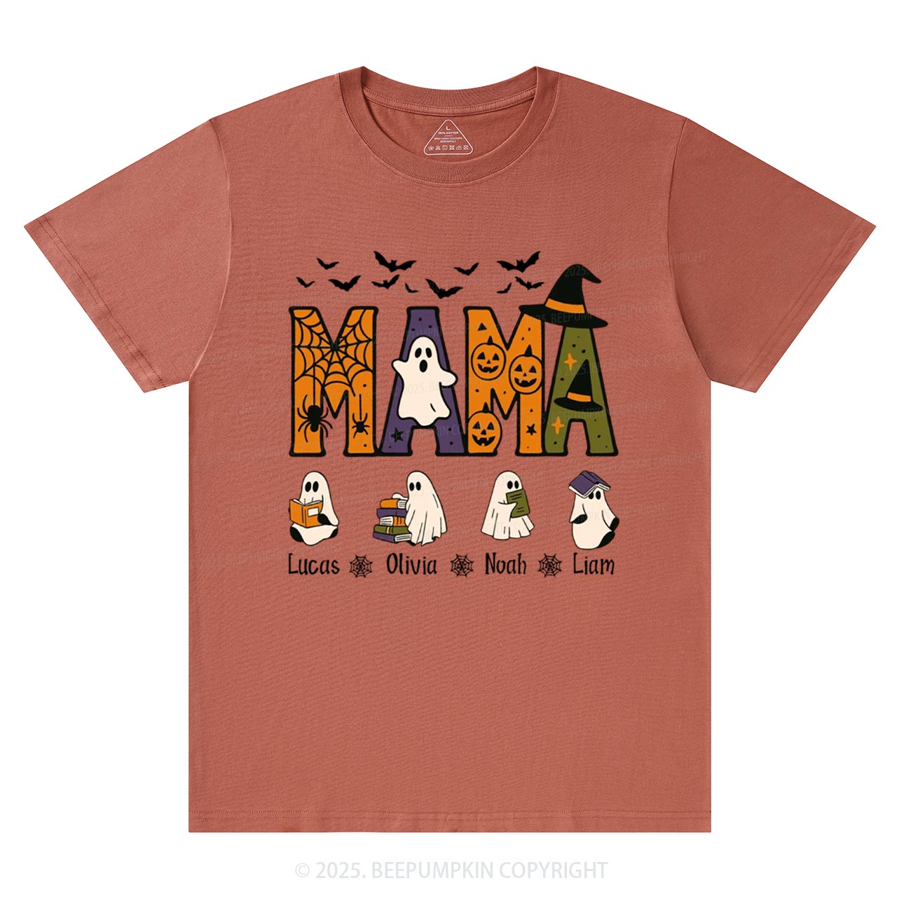 Personalized Mimi And Little Ghost Halloween T-Shirts Beepumpkin