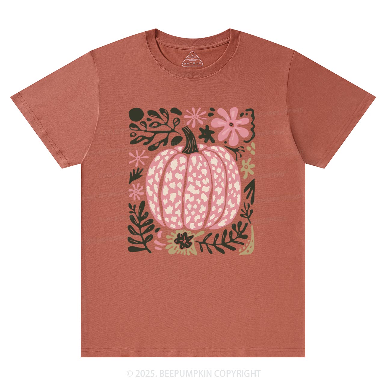 Leopard Pink Pumpkin T-Shirts Beepumpkin