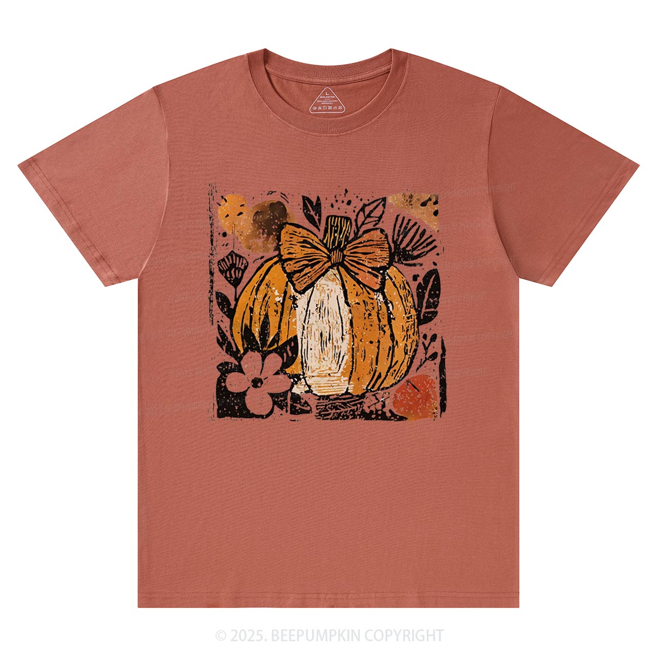 Pumpkin Boho Floral T-Shirts Beepumpkin