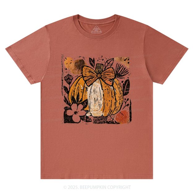 Pumpkin Boho Floral T-Shirts Beepumpkin