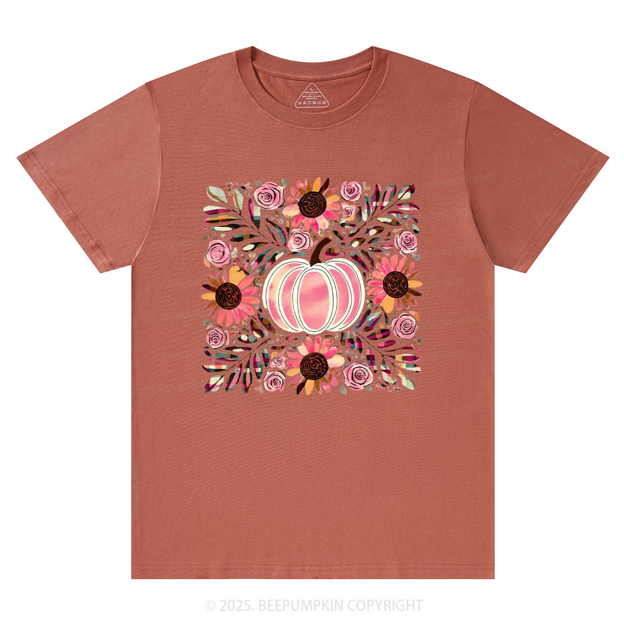 Boho Floral Pumpkin T-Shirts Beepumpkin