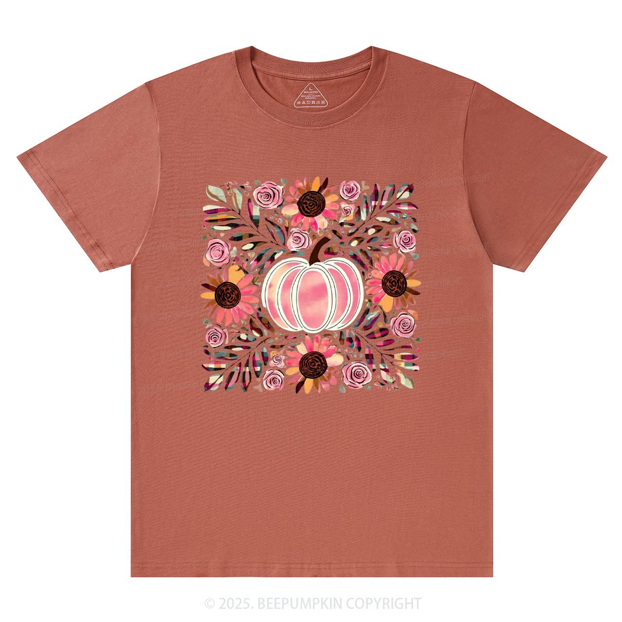 Boho Floral Pumpkin T-Shirts Beepumpkin