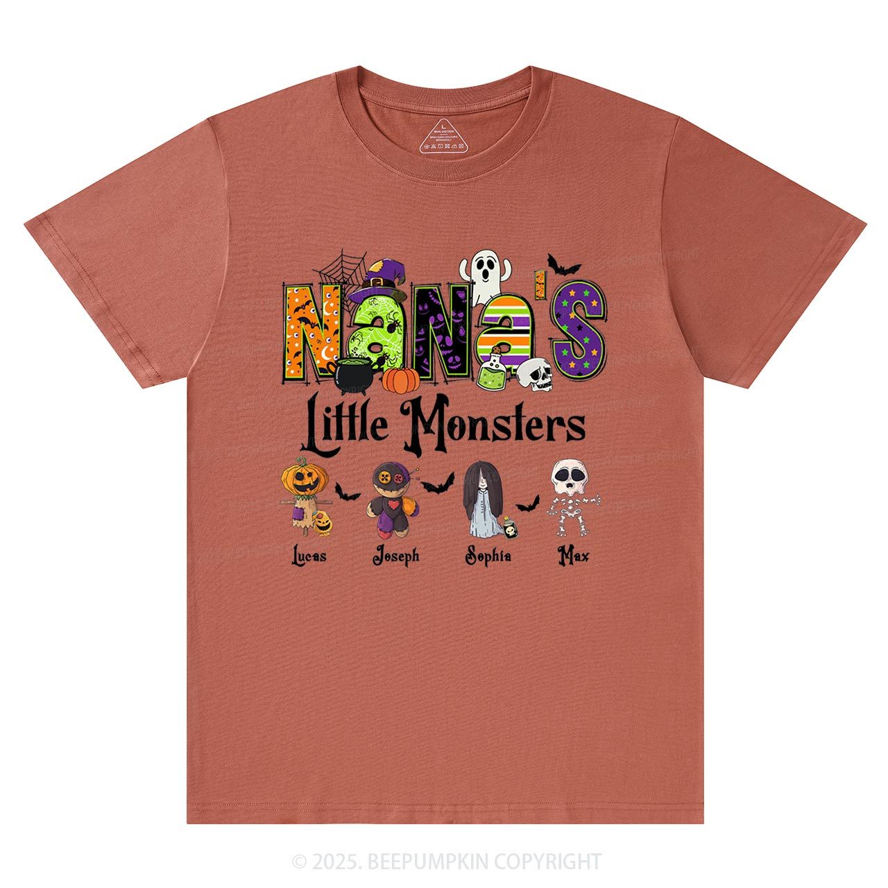 Personalized Nana's Little Monsters T-Shirts Beepumpkin