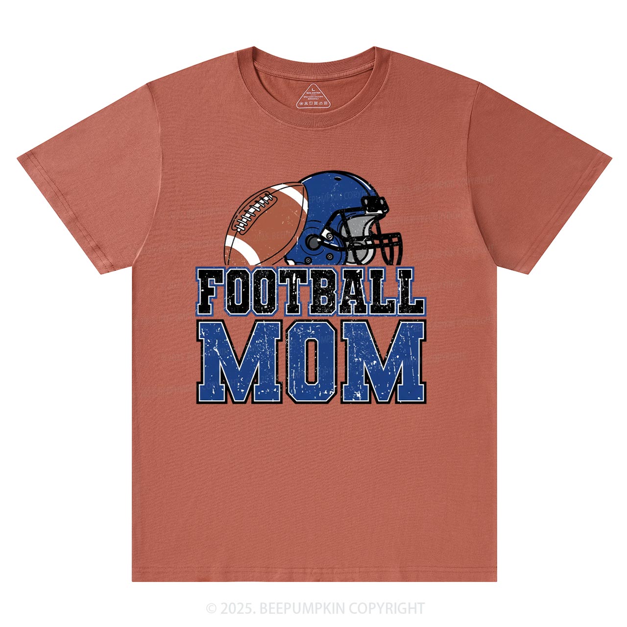 Football Blue Mama T-Shirts Beepumpkin